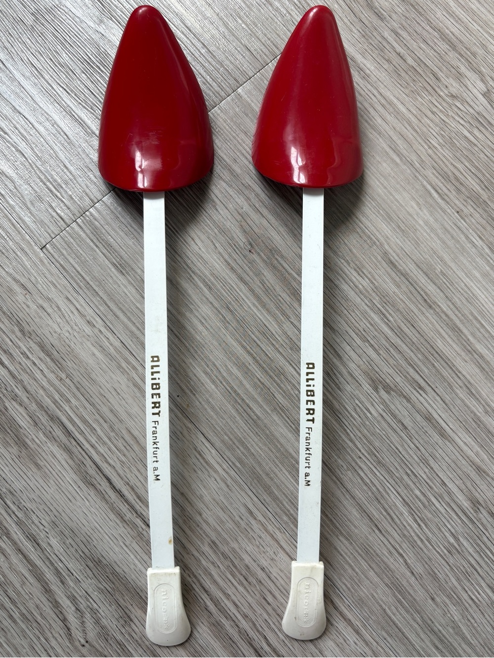 Red Plastic Shoe Forms - 1 Pair